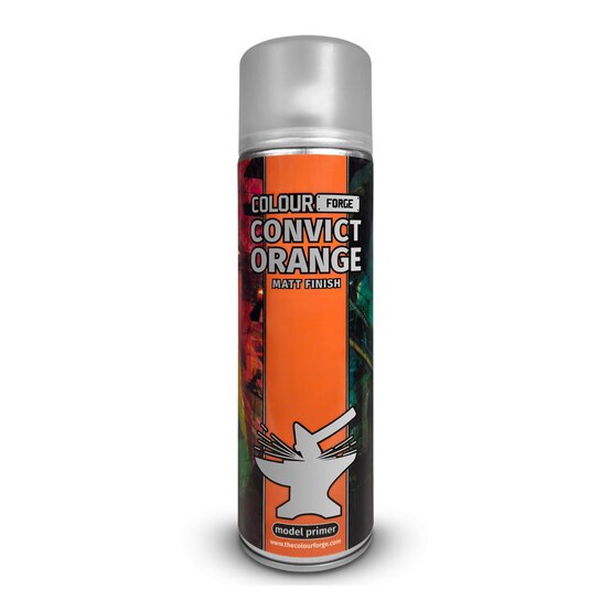 Colour Forge Convict Orange Spray Primer 500ml  image number 1