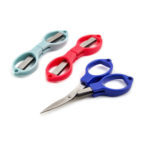 Assorted Compact Folding Scissors 10cm image number 3