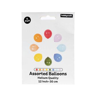 Bright Latex Balloons 8 Pack image number 3
