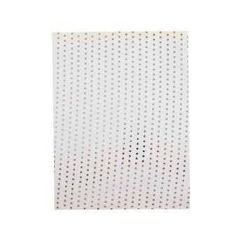 White Metallic Dot Foam Sheet 22.5cm x 30cm
