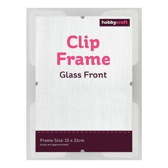 Glass Clip Frame 15cm x 21cm