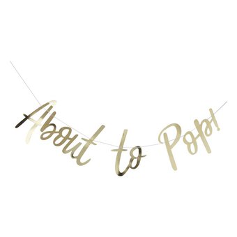 Ginger Ray Oh Baby About to Pop Bunting 1.5m