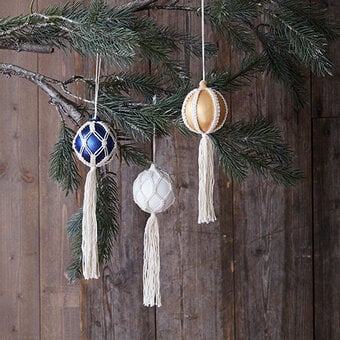 How to Make Macrame Baubles