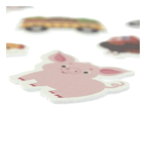 Farm Animal Foam Stickers 42g image number 4