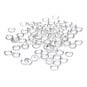 Beads Unlimited Silver Plated 7mm Split Rings 70 Pack image number 1