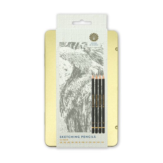 Shore & Marsh Sketching Pencils 12 Pack image number 1