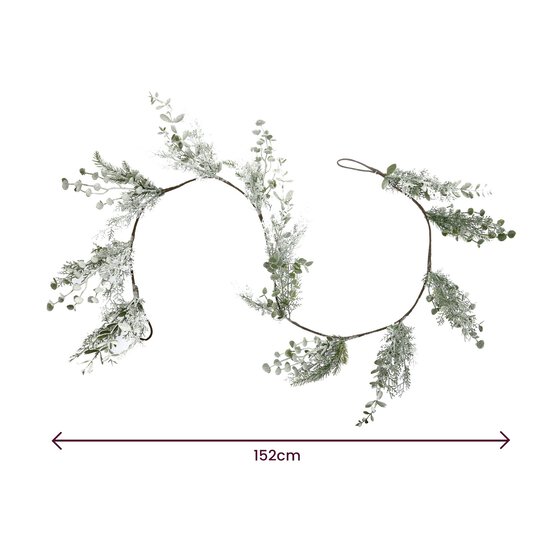 Frosted White Garland 1.5m image number 4