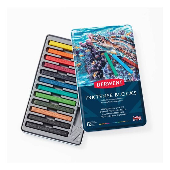 Derwent Inktense Block Tin 19.7X11.7x0.5cm