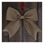 Large Faux Hessian Bow 33cm image number 1