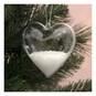 Hanging Plastic Fillable Heart Decoration 8cm image number 2