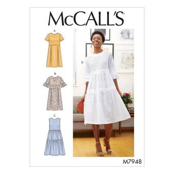 McCall’s Women’s Dresses Sewing Pattern M7948 (6-14)