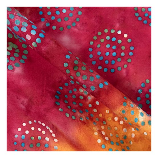 Green Batik Cotton Fat Quarters 4 Pack image number 4