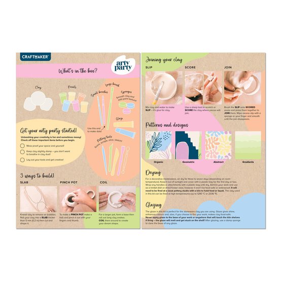 Arty Party Pottery Kit 3 Pack image number 4