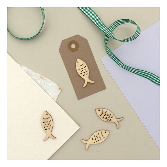 Fish Wooden Toppers 36 Pack image number 2