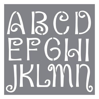 DecoArt Personally Yours Quirky Alphabet Stencil Set 7 Pack