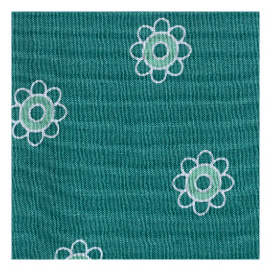 Green Flower Single Cotton Fat Quarter image number 3