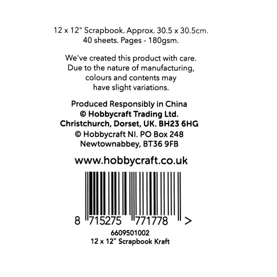 Spiral Bound Kraft Scrapbook 12 x 12 Inches image number 5