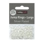 Silver Plated Jump Rings 8mm 100 Pack image number 2