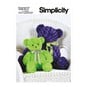 Simplicity Plush Bears Sewing Pattern S9307 image number 1