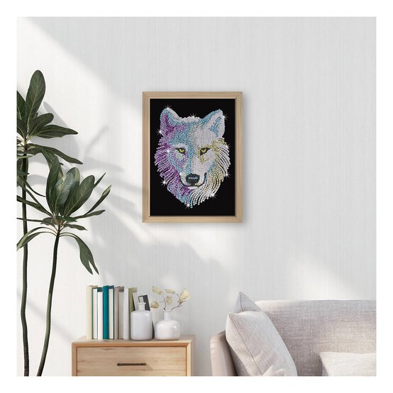 Kitfix Snow Wolf Sequin Art Blue Premium Kit image number 2