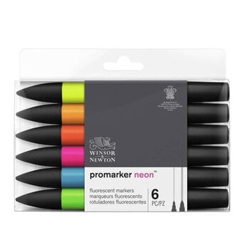 Winsor & Newton Promarker Neon 6 Pack image number 2