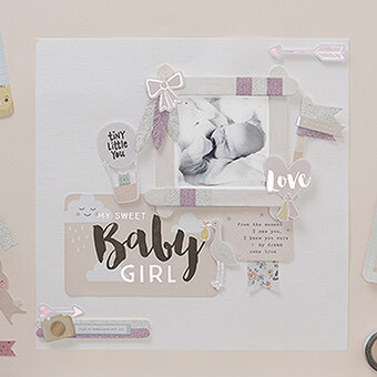 Project Life: How to Make a Baby Girl Layout