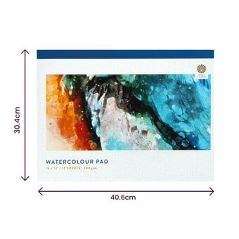 Shore & Marsh Hot Pressed Watercolour Pad 16 x 12 Inches 12 Sheets image number 5