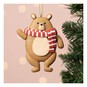 Clay Bear Decoration 9cm  image number 1