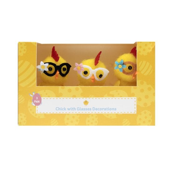 Yellow Chicks with Glasses 3 Pack image number 4