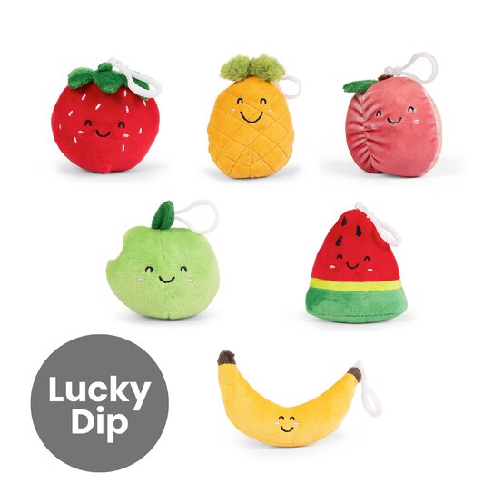 Assorted Living Nature Fruit Plush Keyring image number 1