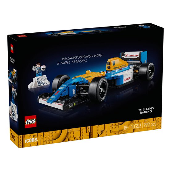 LEGO Icons Williams Racing FW14B and Nigel Mansell image number 1