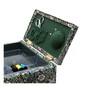Floral Wood Block Twin Lid Sewing Box image number 4