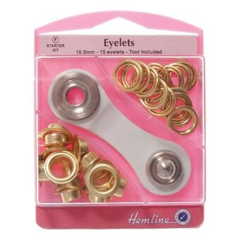 Eyelets Starter Kit Gold 10.5mm