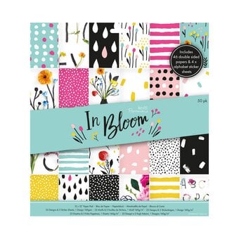 Papermania In Bloom Paper Pad 12 x 12 Inches 50 Sheets 