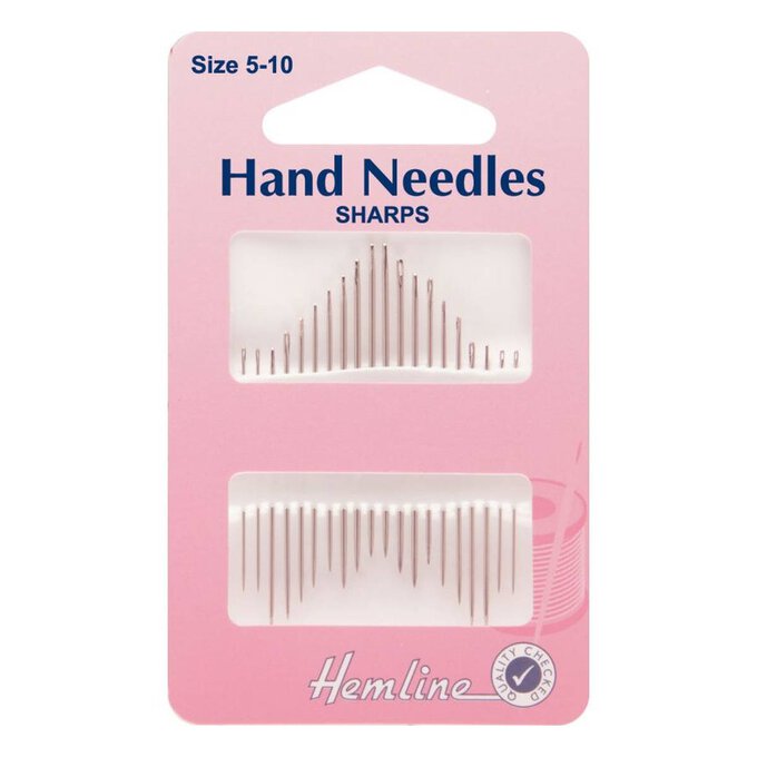 Hemline No. 5 to 10 Sharps Hand Needles 20 Pack | Hobbycraft