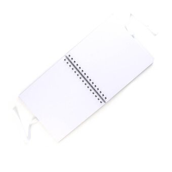 Spiral Bound White Scrapbook 8 x 8 Inches
