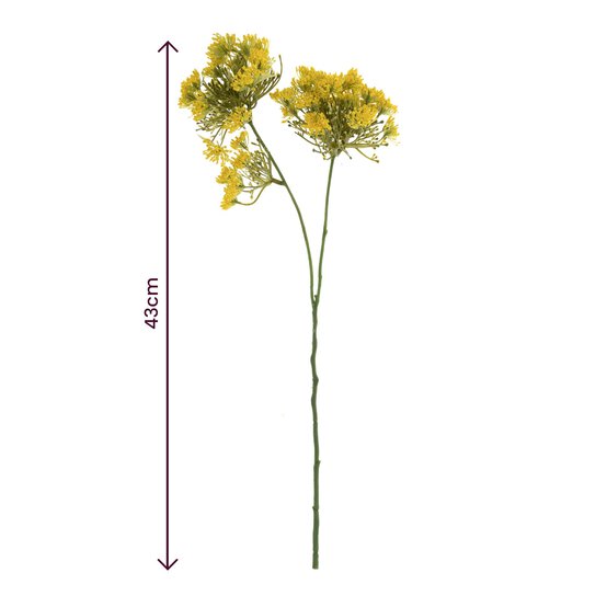 Yellow Cow Parsley Stem 43cm image number 4