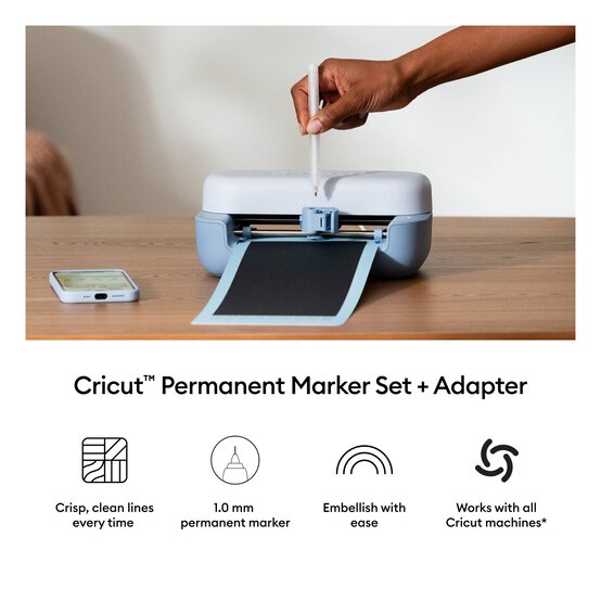 Cricut Black Permanent Marker 3 Pack image number 4