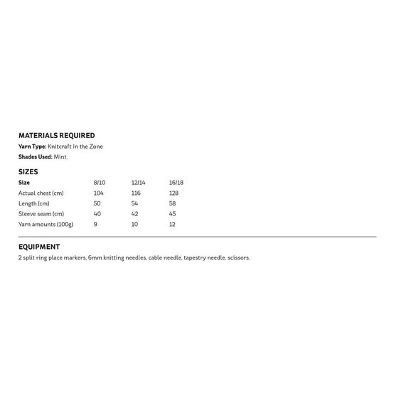 Knitcraft Cable Slouchy Jumper Digital Pattern 0103 image number 2