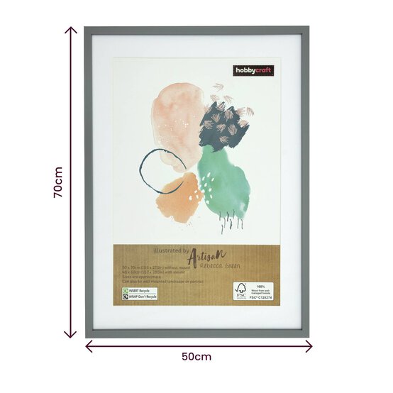 Light Grey Picture Frame 50cm x 70cm image number 5