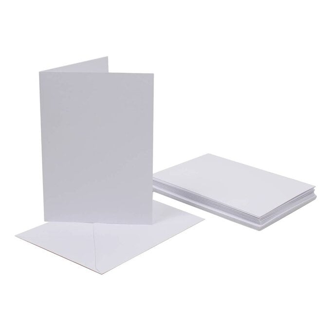 White Cards and Envelopes 5 x 7 Inches 10 Pack image number 1
