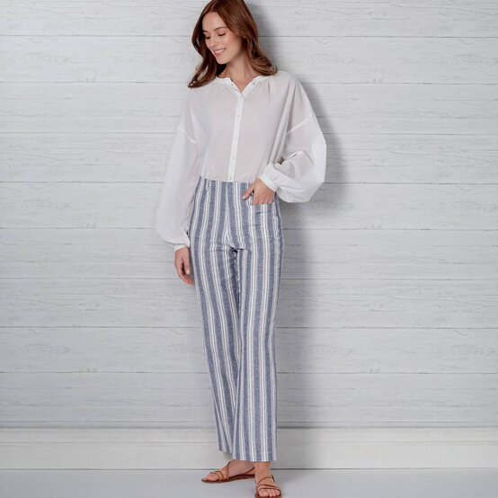 New Look Women's Flared Trousers Sewing Pattern N6660 image number 5