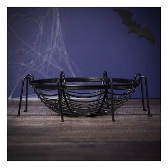 Black Spider Web Basket 30cm image number 1