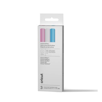 Cricut Pink, White and Blue Acrylic Gel Pens 3 Pack 