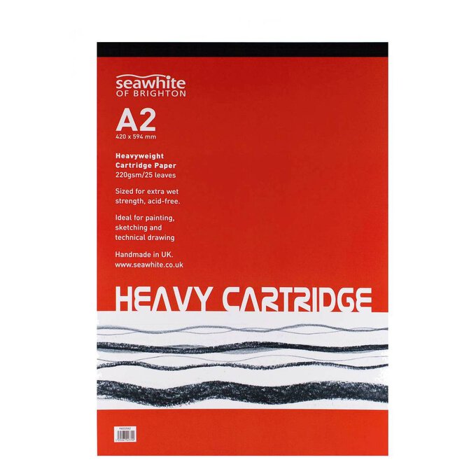 Seawhite Heavyweight Cartridge Paper Pad A2 image number 1