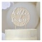 Ginger Ray Hello Baby Wooden Cake Topper image number 2