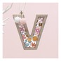 Hanging Wooden Letter V 7.5cm image number 1