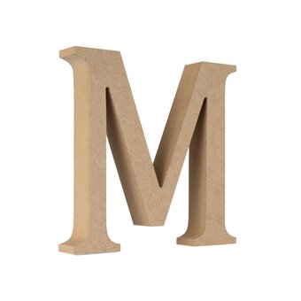 MDF Wooden Letter M 13cm