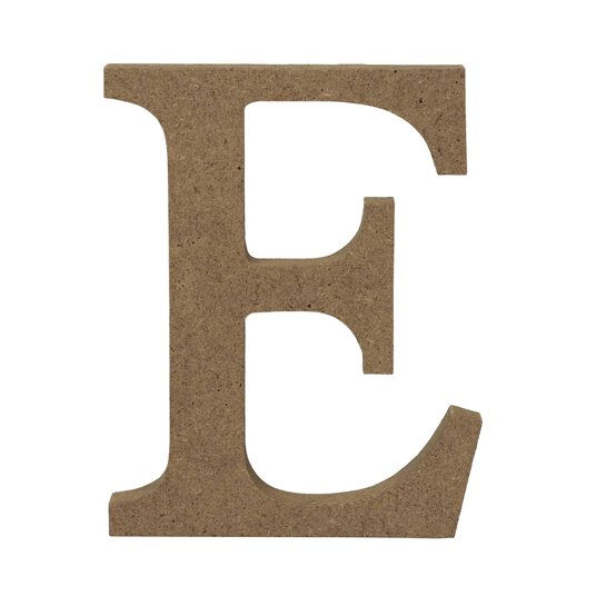 MDF Wooden Letter E 8cm image number 2