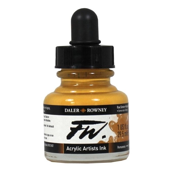 Daler-Rowney Raw Sienna FW Artists Ink 29.5ml image number 1